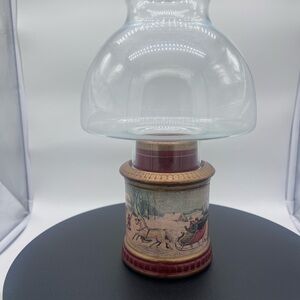 Winter wonderland ceramic candle holder